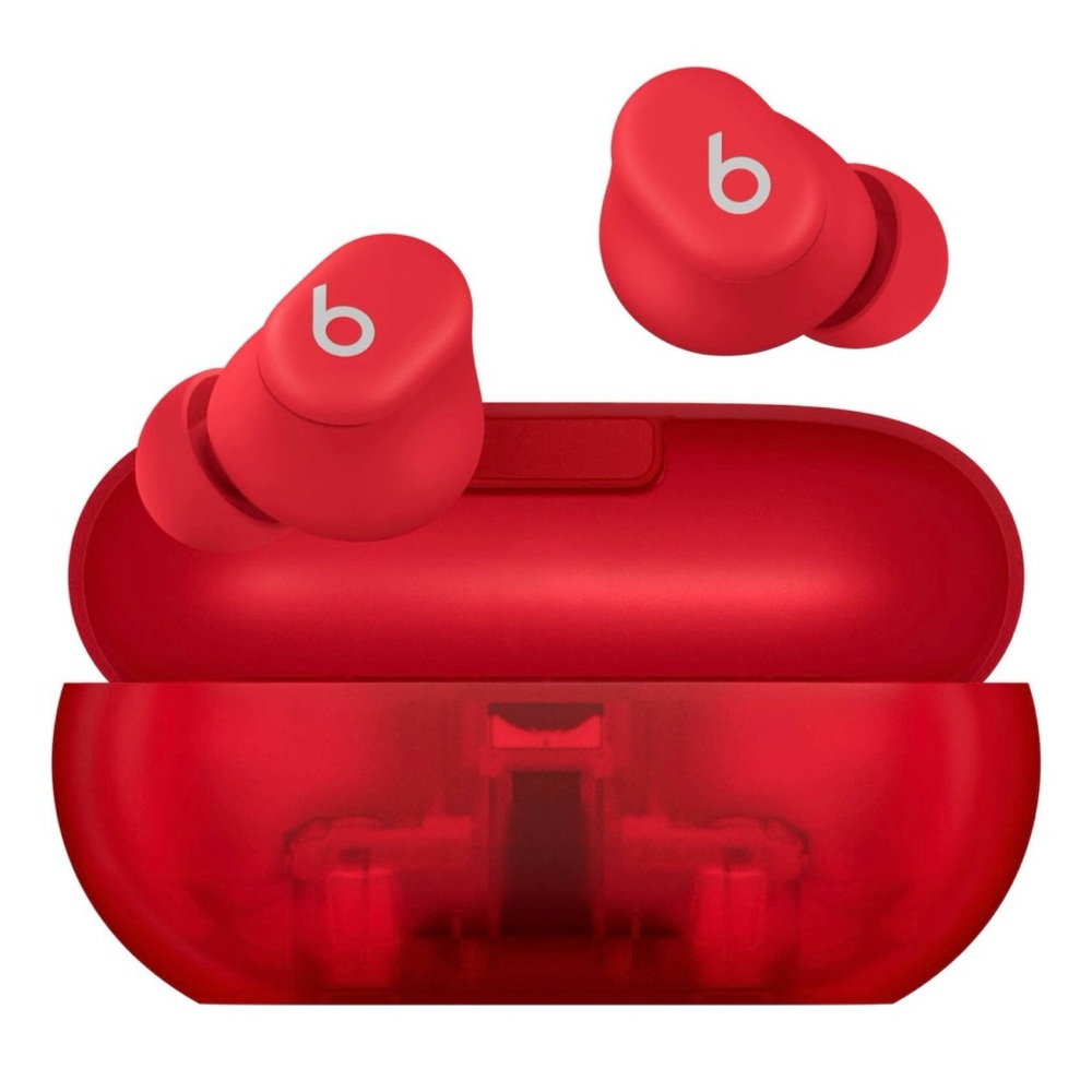 Beats - Solo Buds True Wireless Earbuds -
Transparent Red